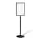 Montour Line Sign Frame Floor Standing 14 x 22 in. V Black Steel FS200-1422-V-BK - alternate 1